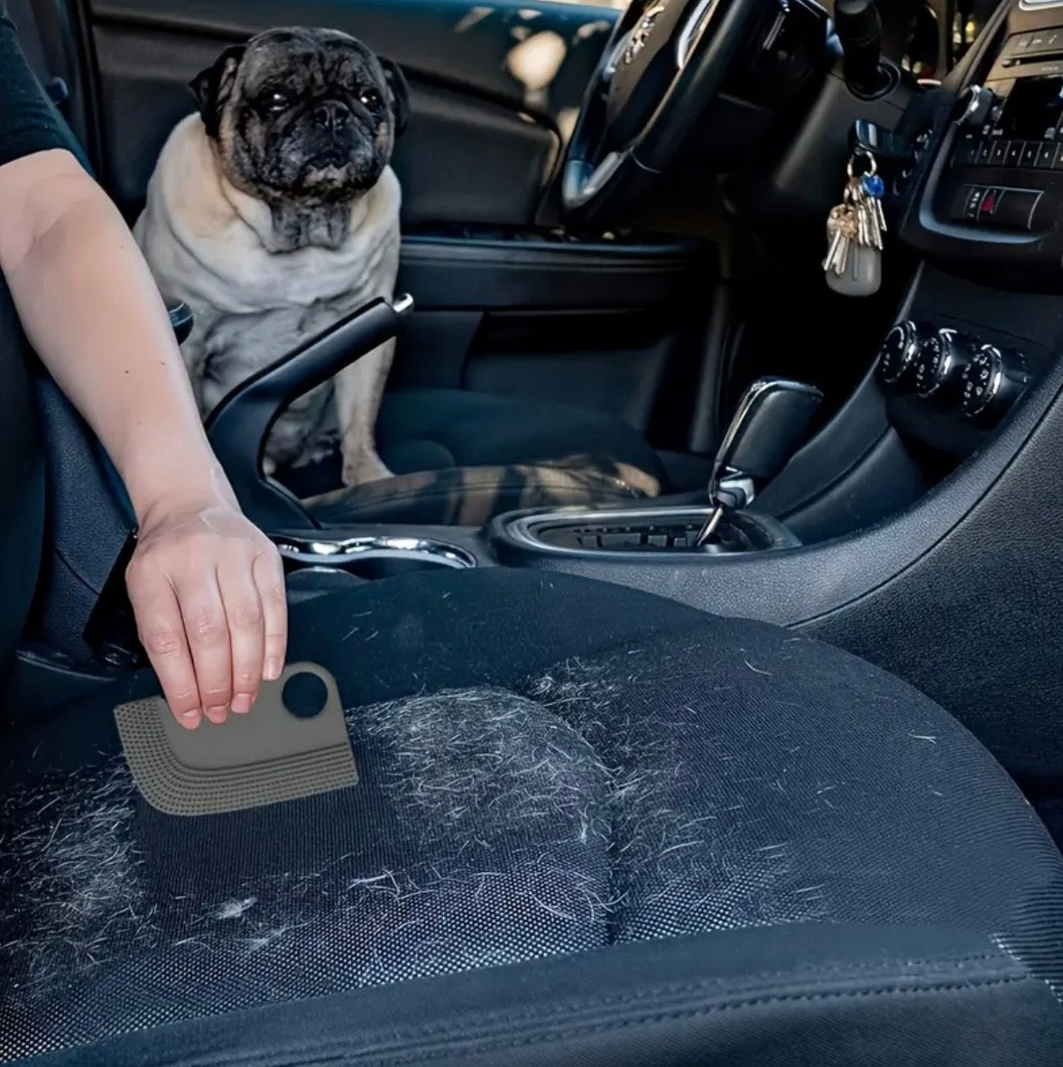 🧼 Silikonski odstranjevalec dlak za preproge in avto sedeže